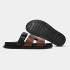 BALBOA SLIPPER | BLACK/TAN