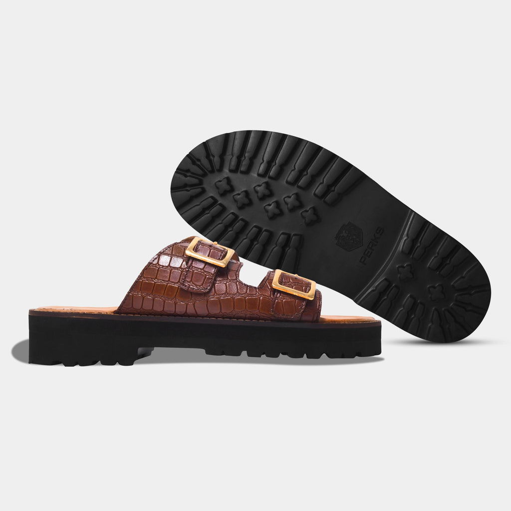 LUCIFER SLIPPER | BROWN
