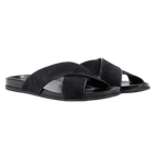 SOLOMONS SUEDE SLIPPER | BLACK