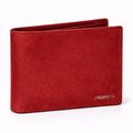 SUEDE LEATHER WALLET | RED