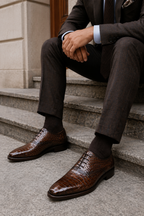 OLD BOY CROCO LACEUP | BROWN