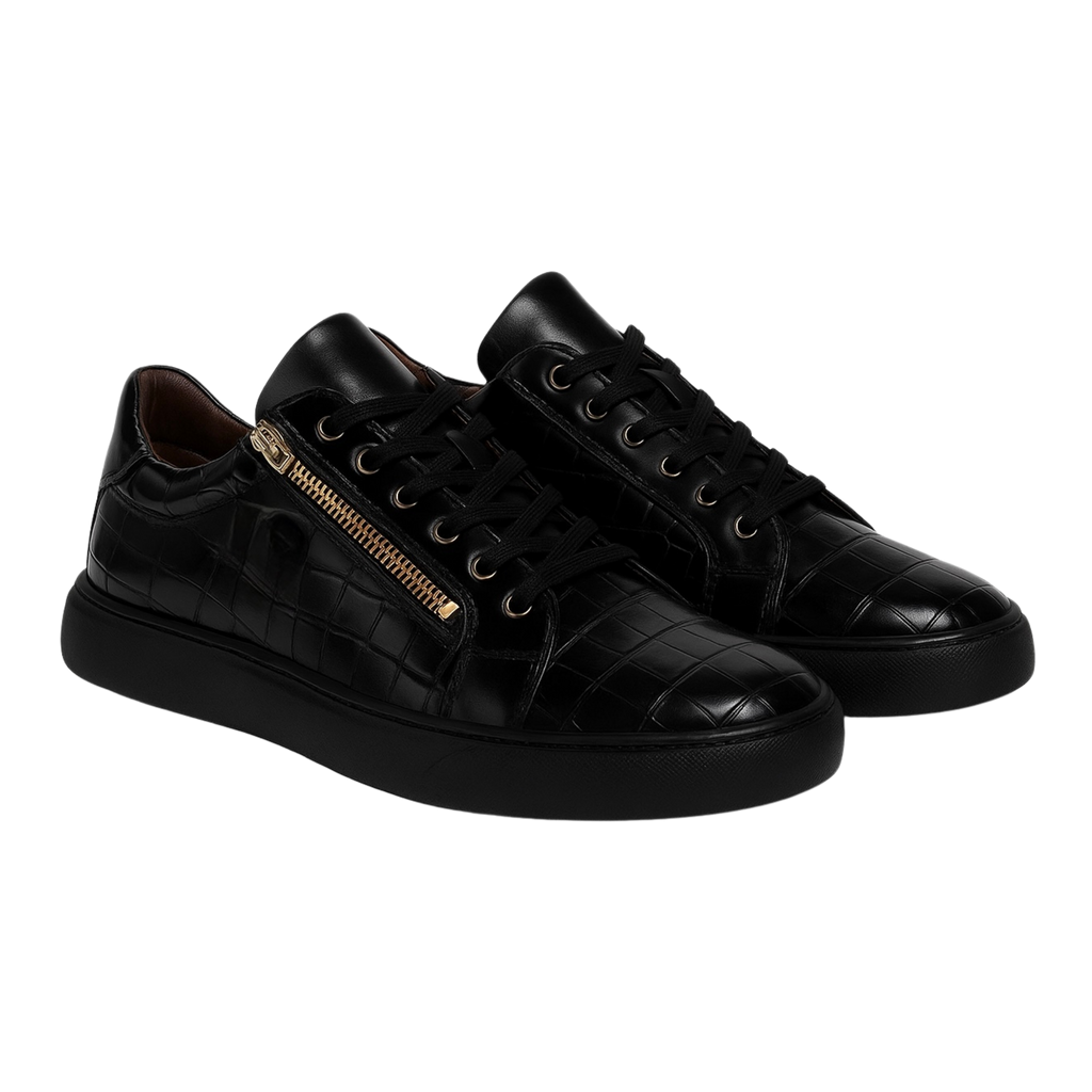 DON MILANO SNEAKER | CROCO BLACK