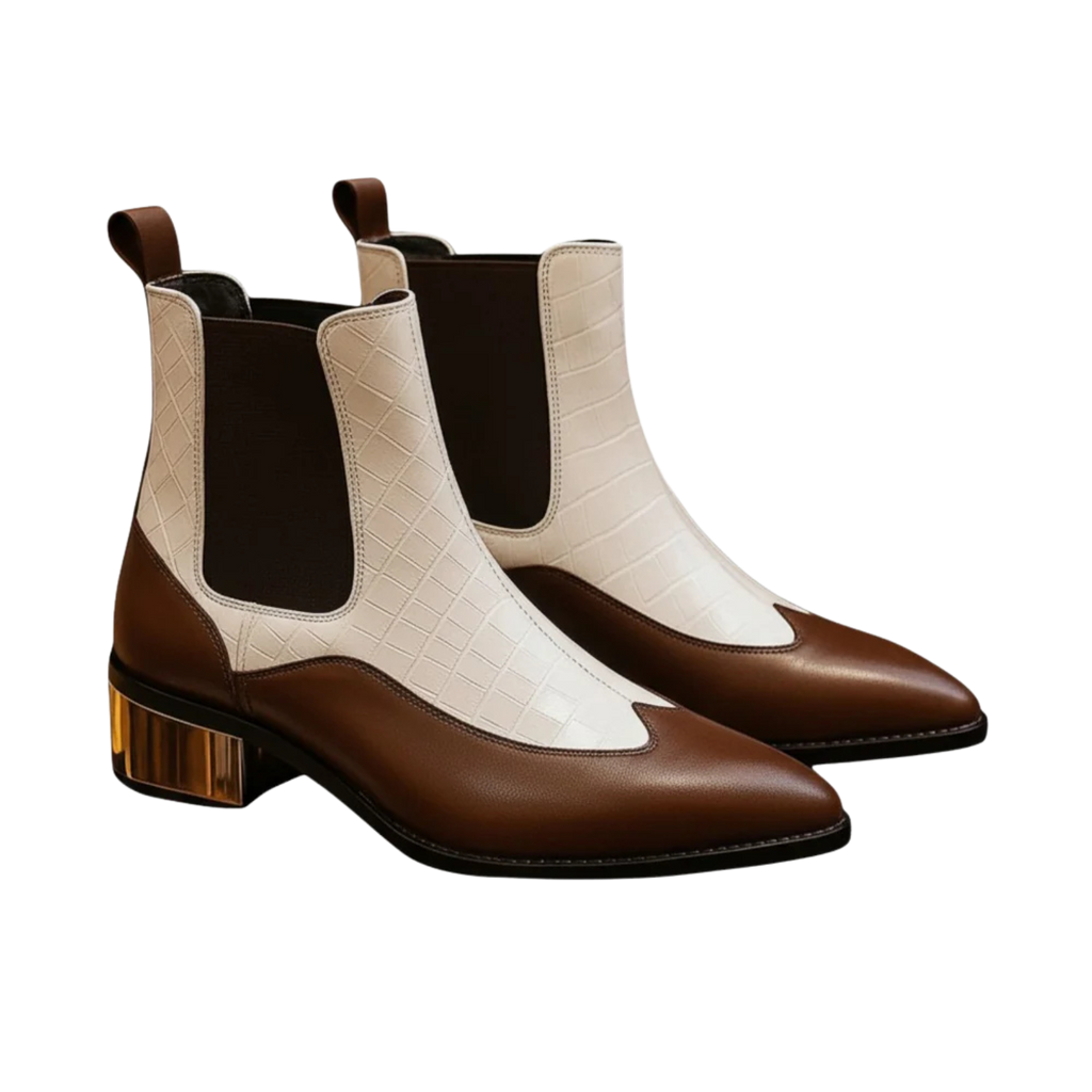 Bergamo Boot | White Brown