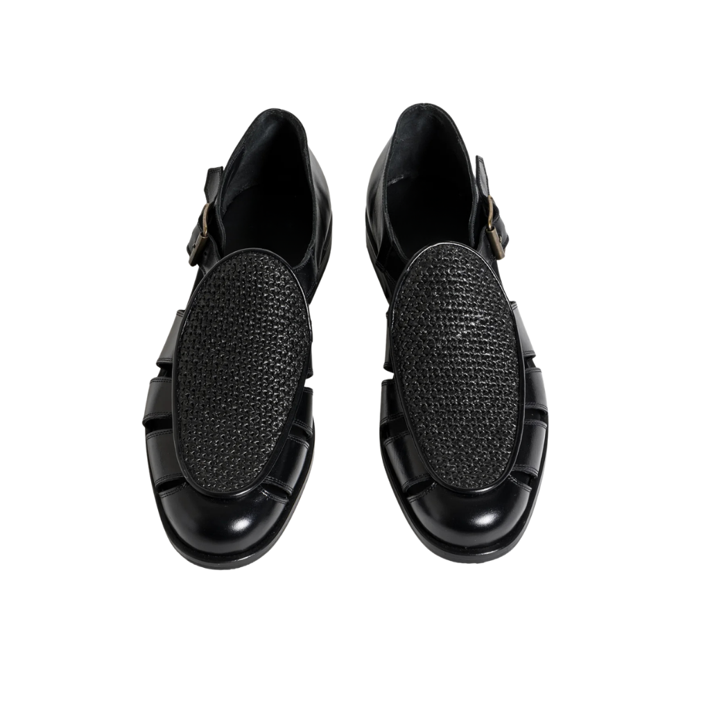 Black Razor Sandal  | Black