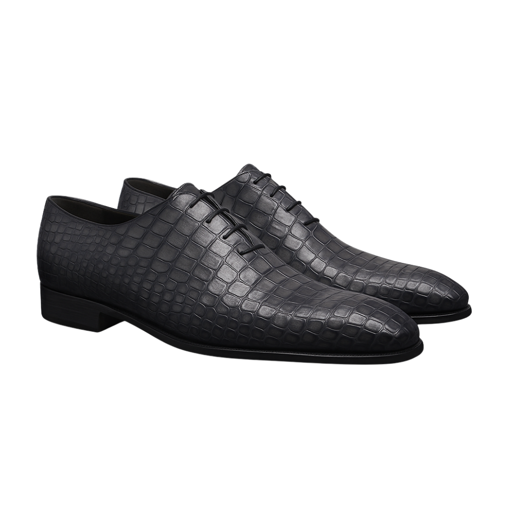 TONY VANE LACEUP | CROCO GREY