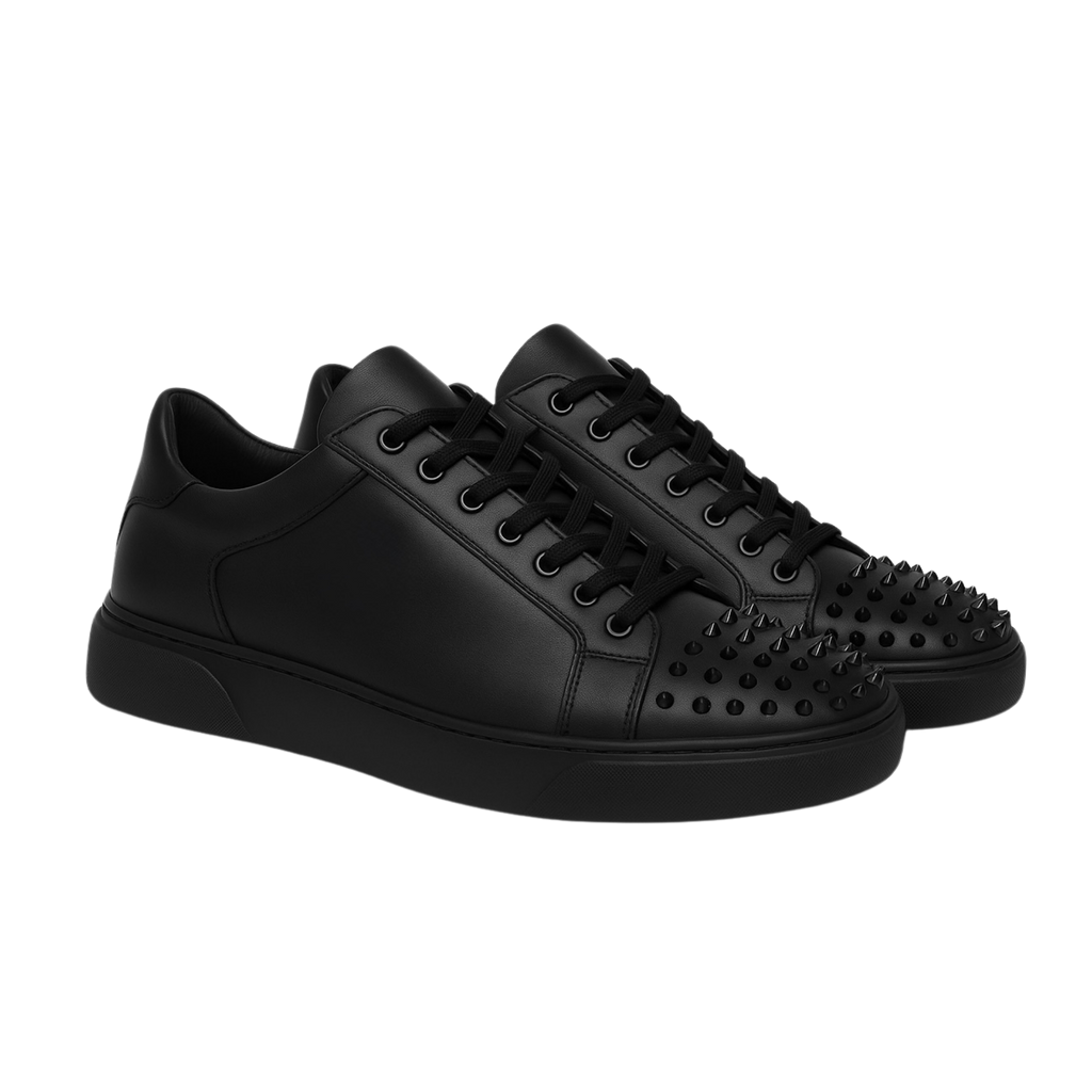 DON GALLO SNEAKER | BLACK WITH STUDS