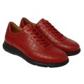 HELLEQUIN CROCO SNEAKER | RED