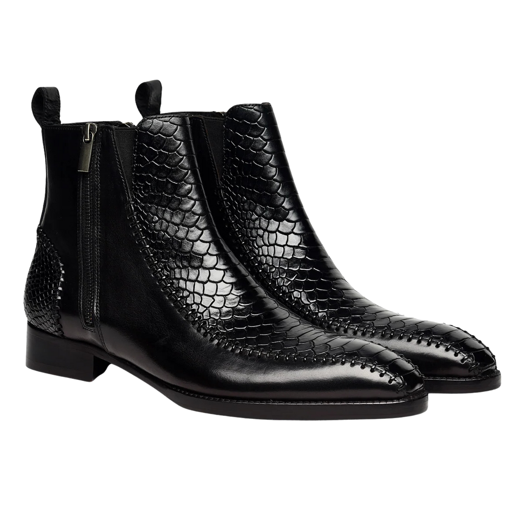 CAPO NERO BOOT | CROCO BLACK