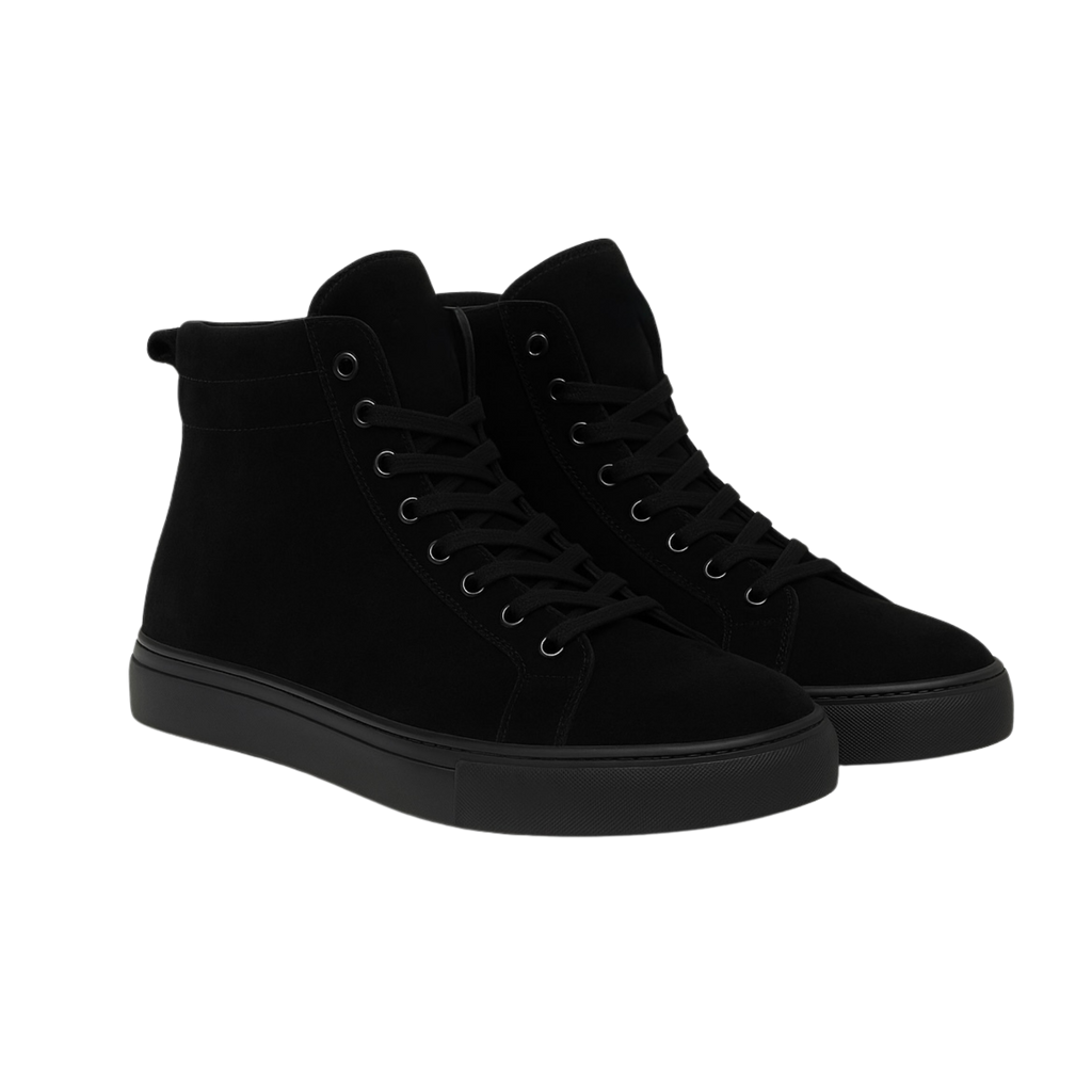 LA FAMILIA'S HIGH SNEAKER | SUEDE BLACK