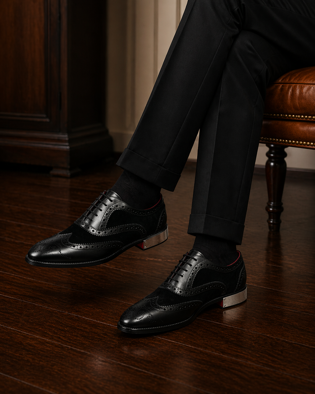 DEVIL LACEUP | BROGUE BLACK