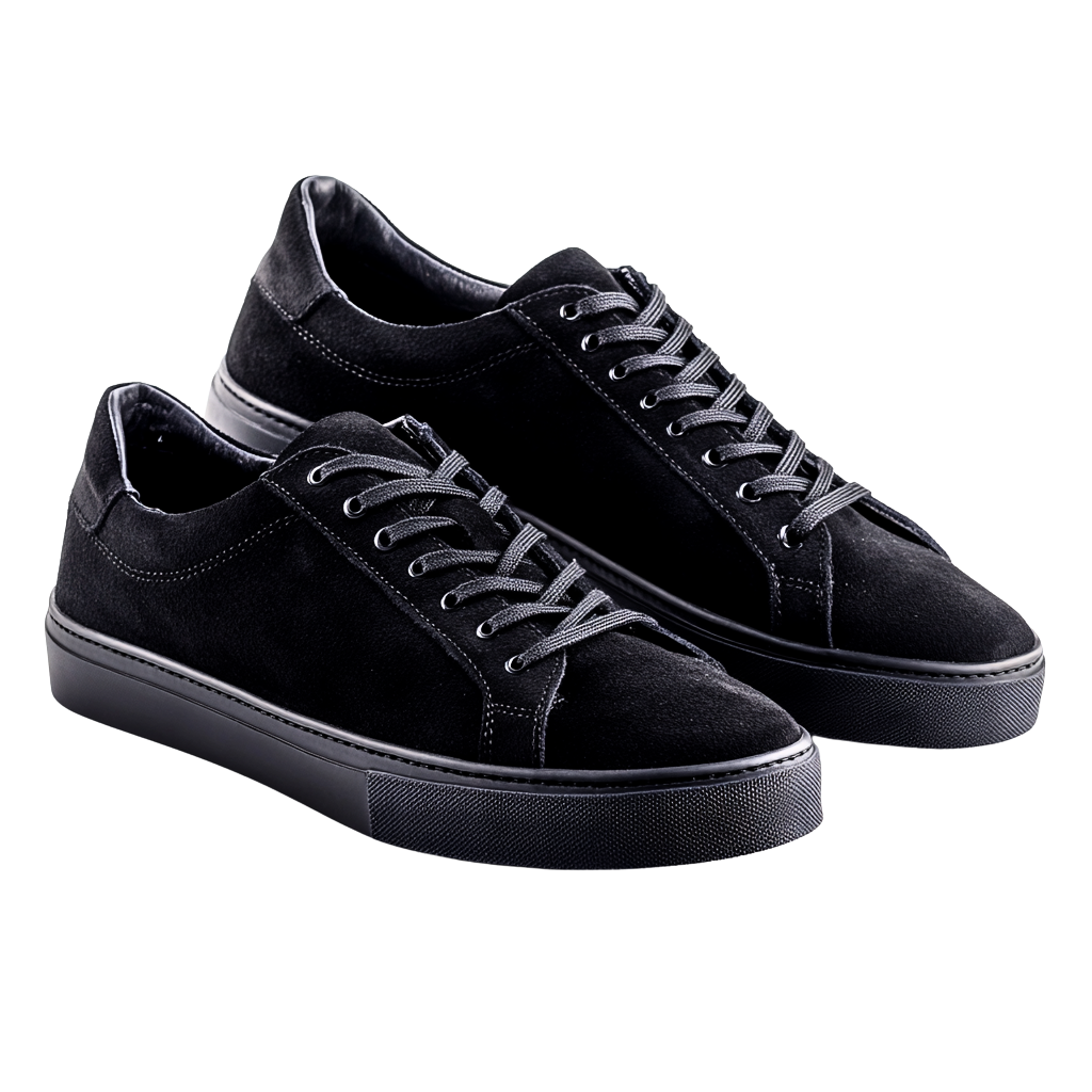 DEVIL SUEDE SNEAKER | BLACK