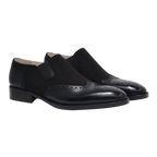 GODFATHER SUEDE LOAFER | BROGUE BLACK