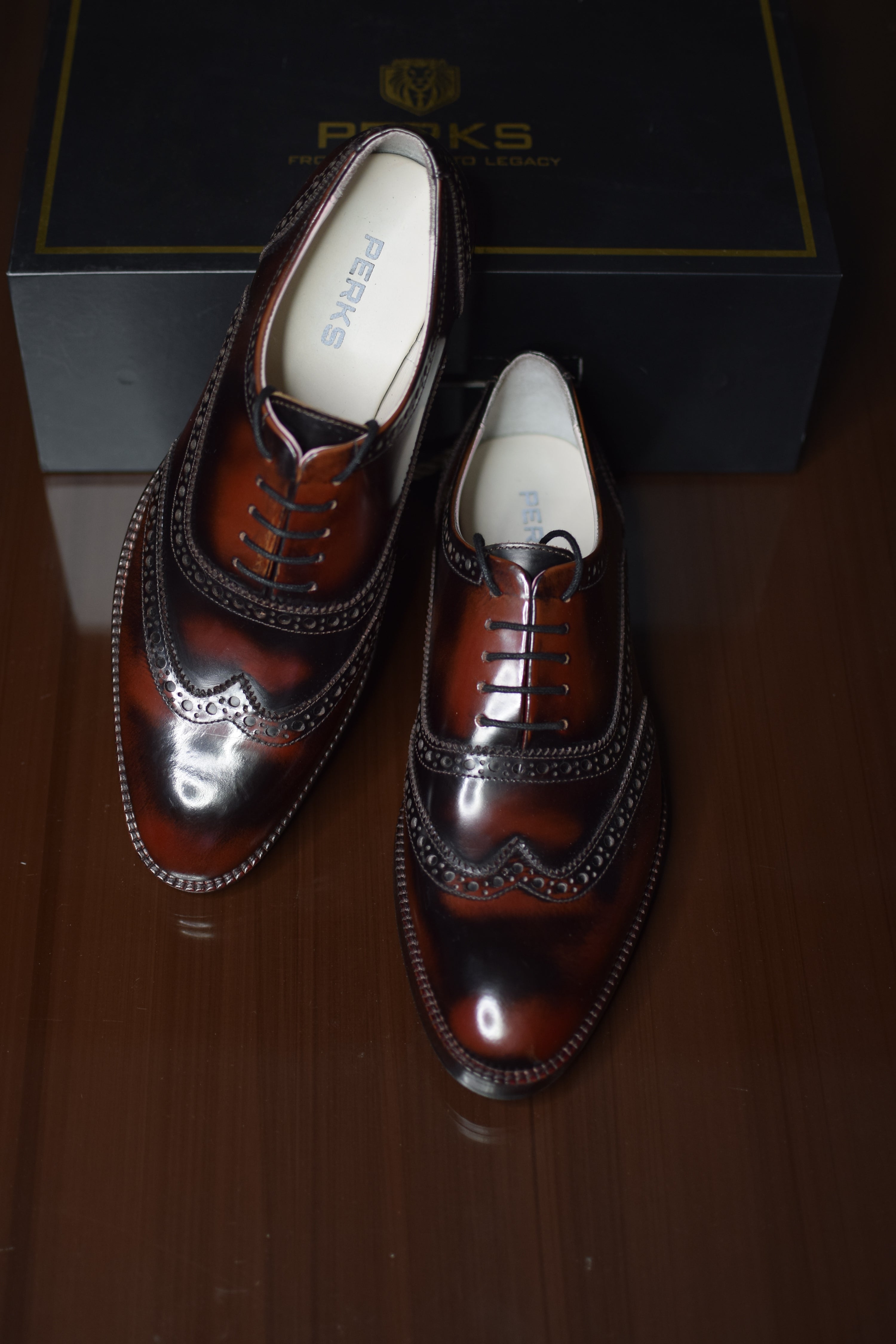 PACHO LACEUP | BROGUE RED