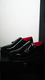 DEVIL MONK STRAP | PATENT BLACK