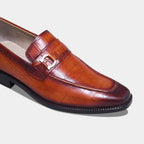 OLD BOY CROCO LOAFER | TAN