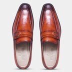 OLD BOY CROCO LOAFER | TAN