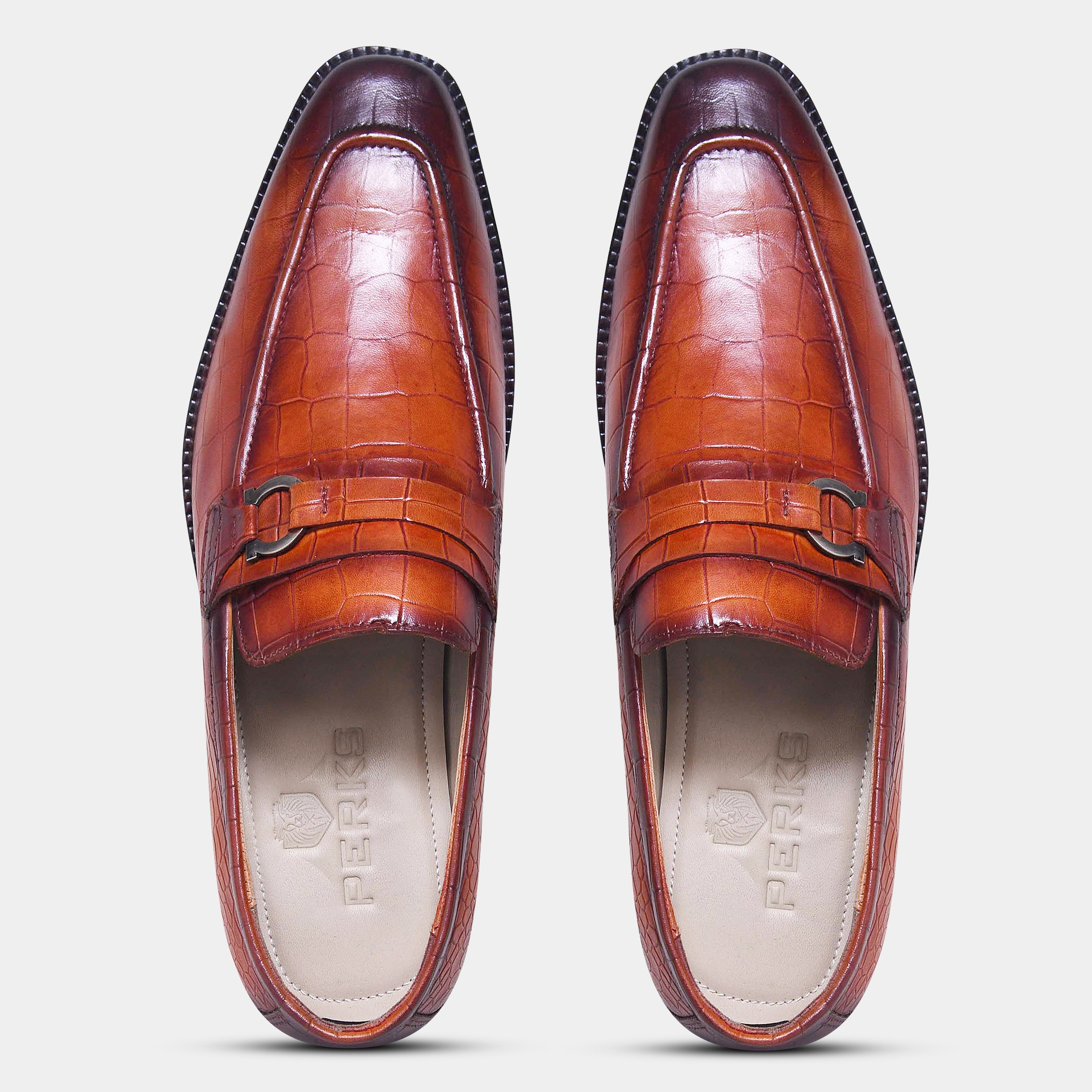 OLD BOY CROCO LOAFER | TAN