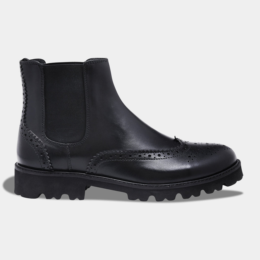 LUCAS BOOT | BROGUE BLACK