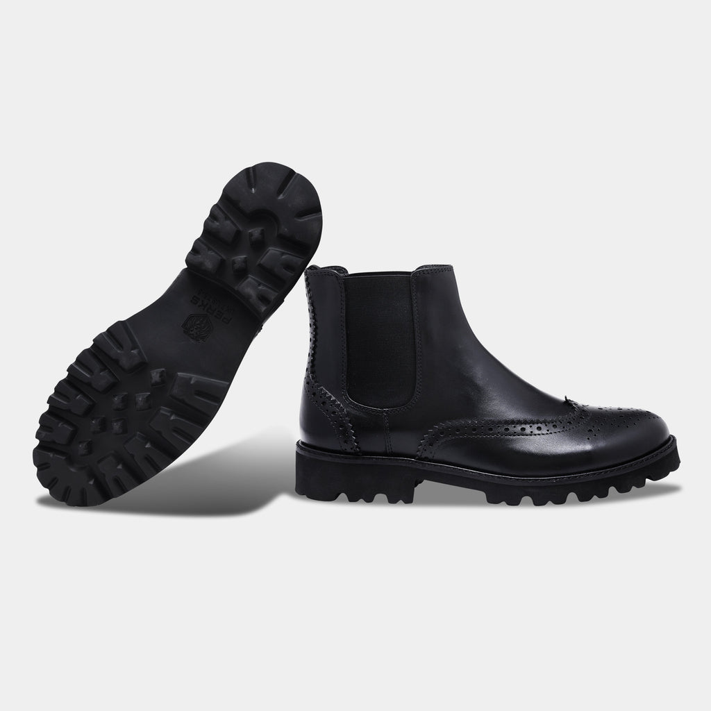 LUCAS BOOT | BROGUE BLACK