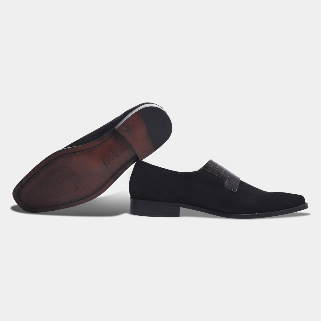 CORLEONE'S SUEDE MONK | BLACK