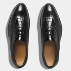 GILBERTO CROCO LACEUP | BLACK