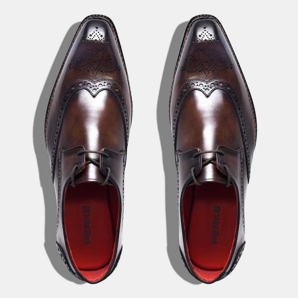 THOMAS SHELBY LACEUP | BROGUE BROWN