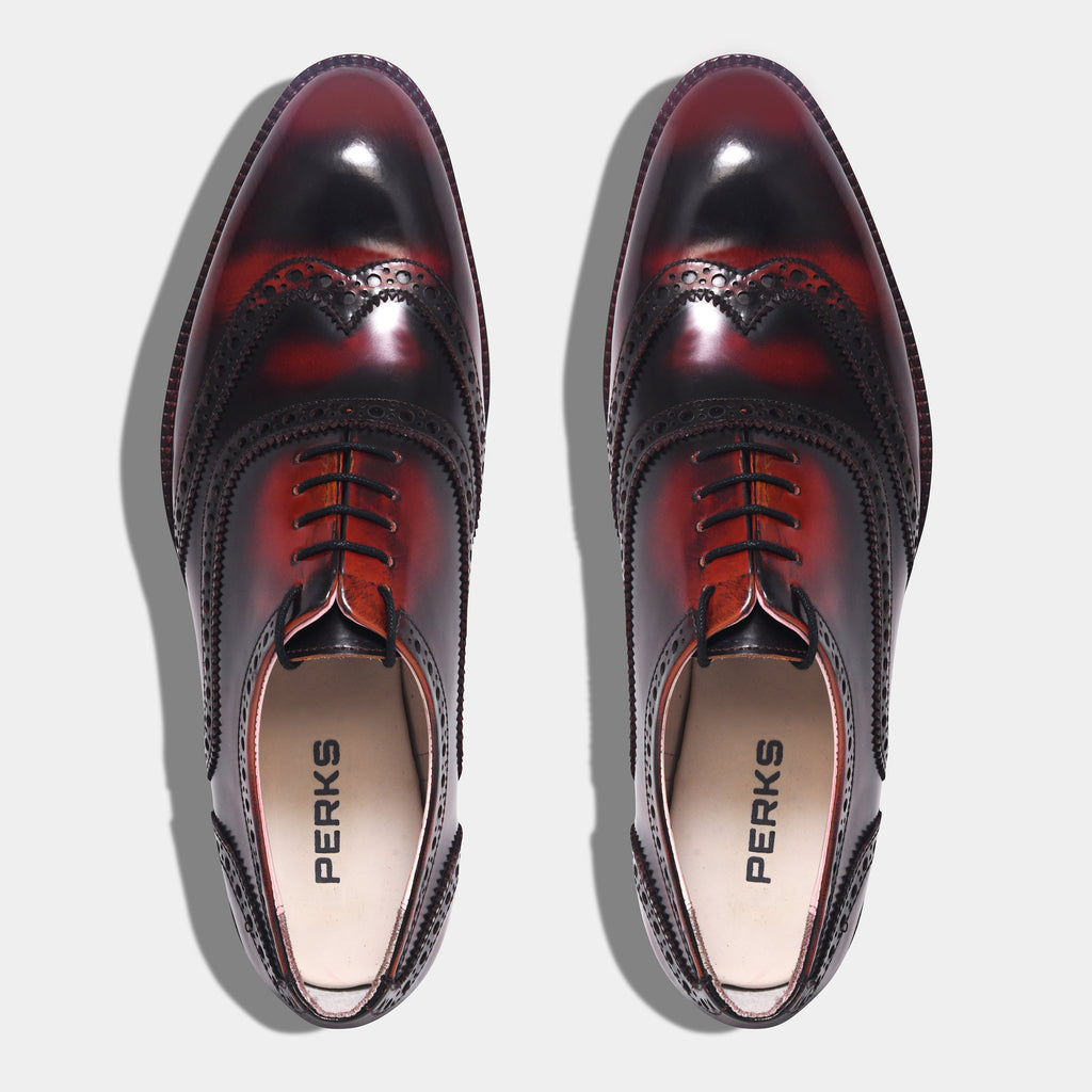 PACHO LACEUP | BROGUE RED
