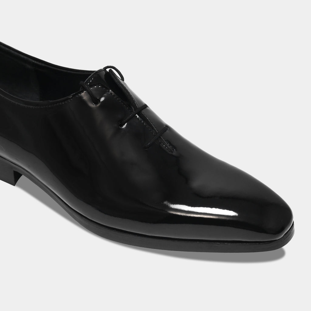 CORLEONE'S LACEUP | PATENT BLACK