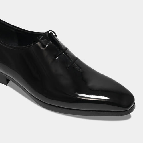 CORLEONE'S LACEUP | PATENT BLACK