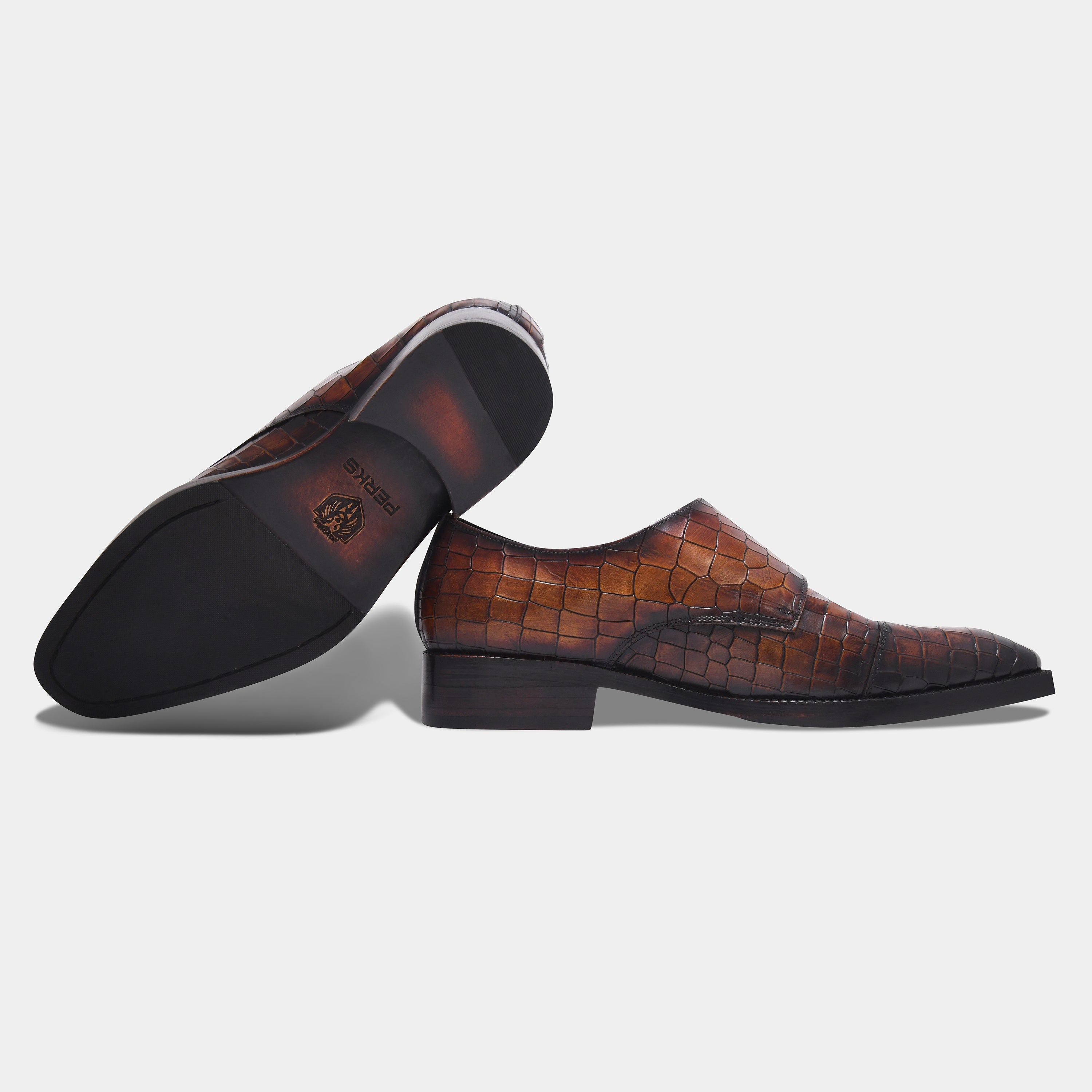 SOLOMONS CROCO MONK | BROWN