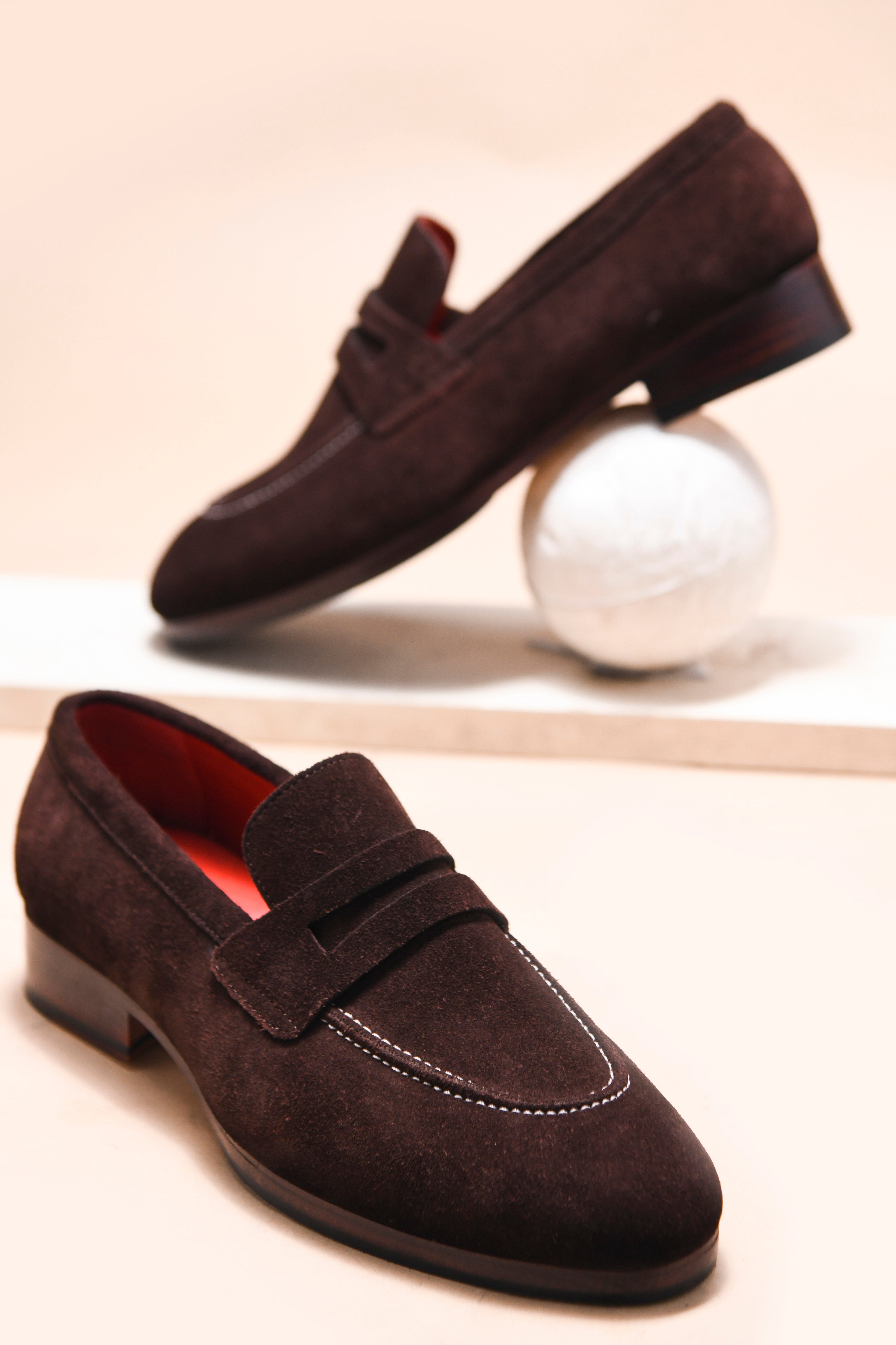 BALBOA SUEDE LOAFER | BROWN