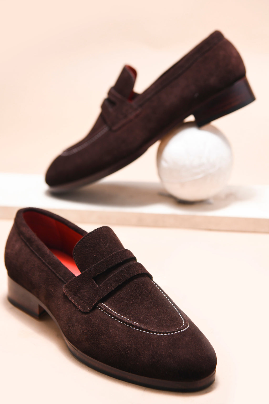 BALBOA SUEDE LOAFER | BROWN