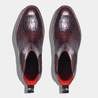SOLOMONS CROCO BOOT | BLACK WINE