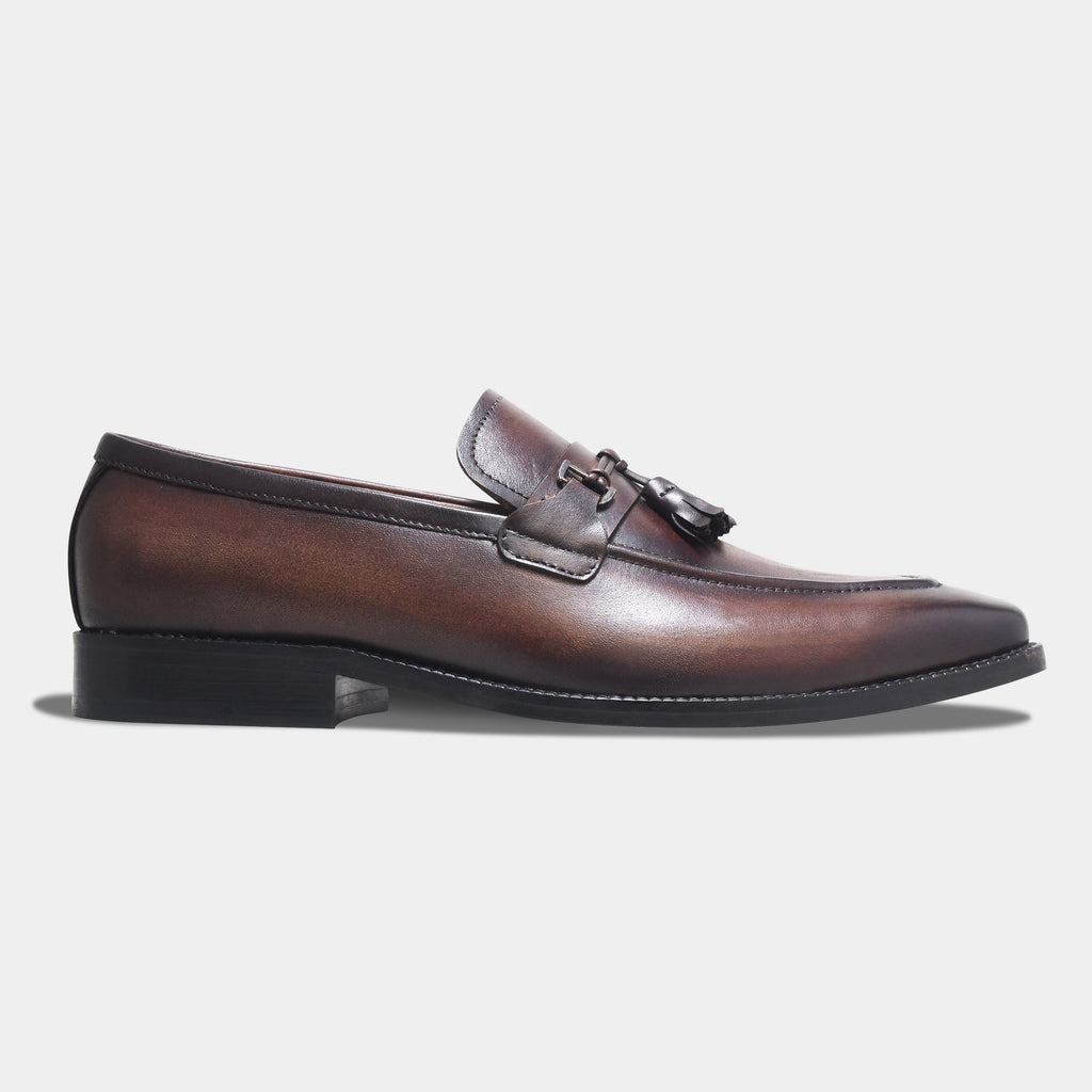 THOMAS SHELBY LOAFER | TASSEL BROWN