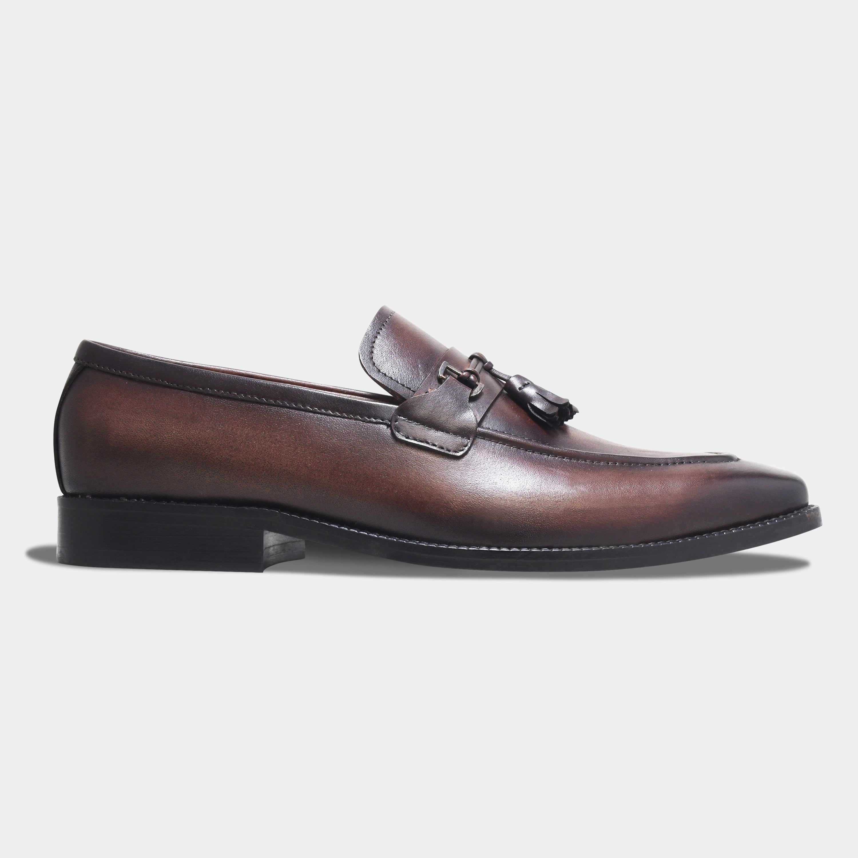 THOMAS SHELBY LOAFER | TASSEL BROWN