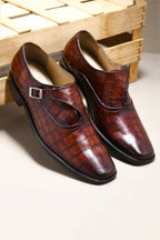 GUSTAVO'S CROCO MONK | BROWN