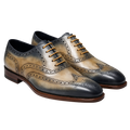 GUNMETAL LACEUP | TAN