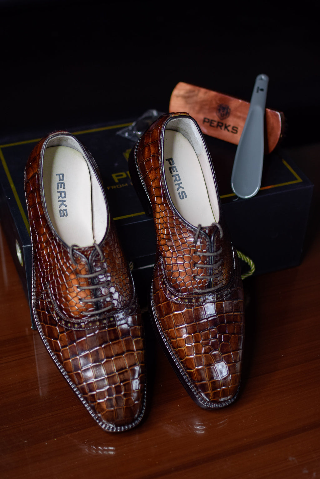 OLD BOY CROCO LACEUP | BROWN