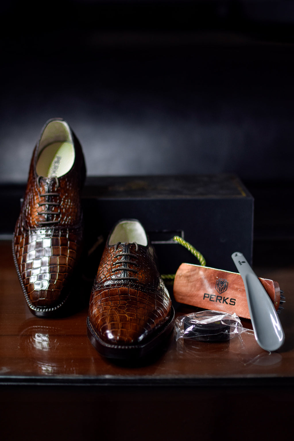 OLD BOY CROCO LACEUP | BROWN