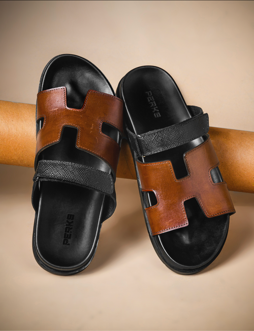 BALBOA SLIPPER | BLACK/TAN