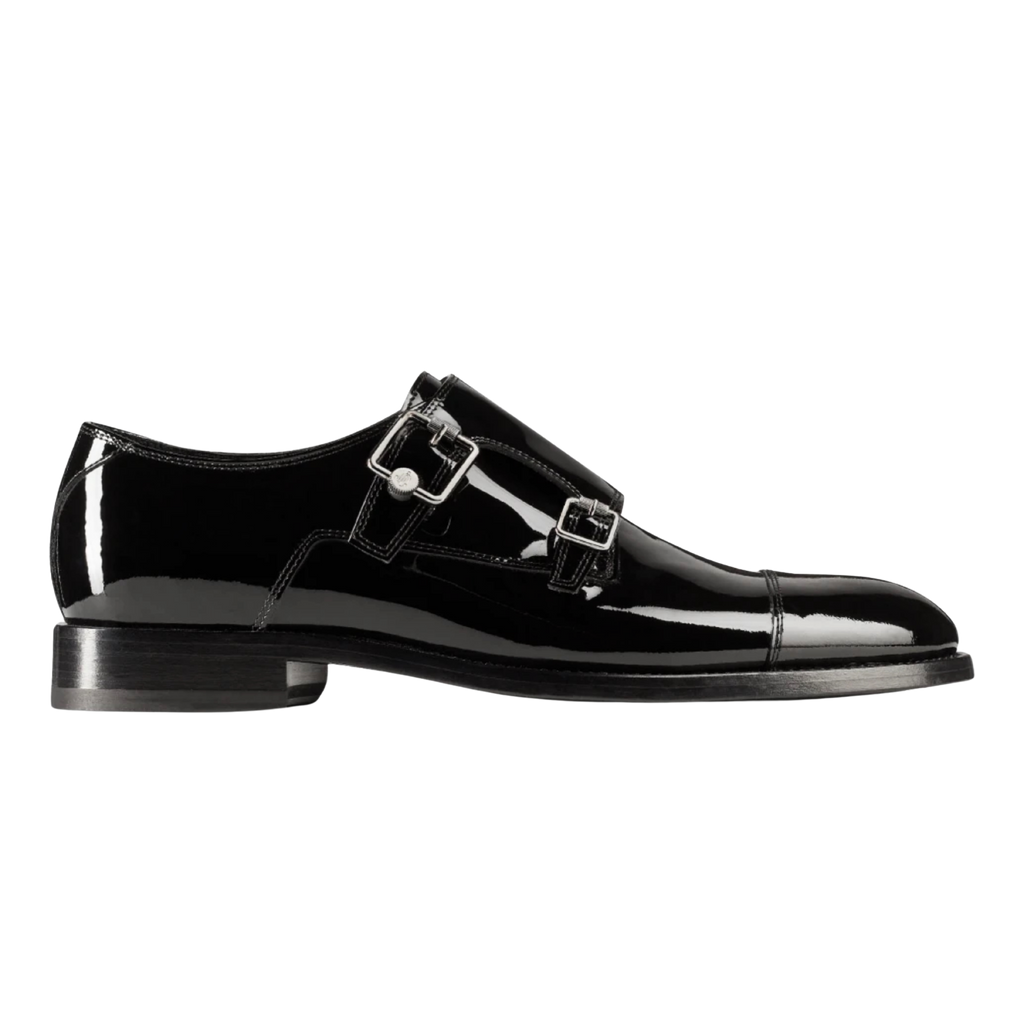 DEVIL MONK STRAP | PATENT BLACK