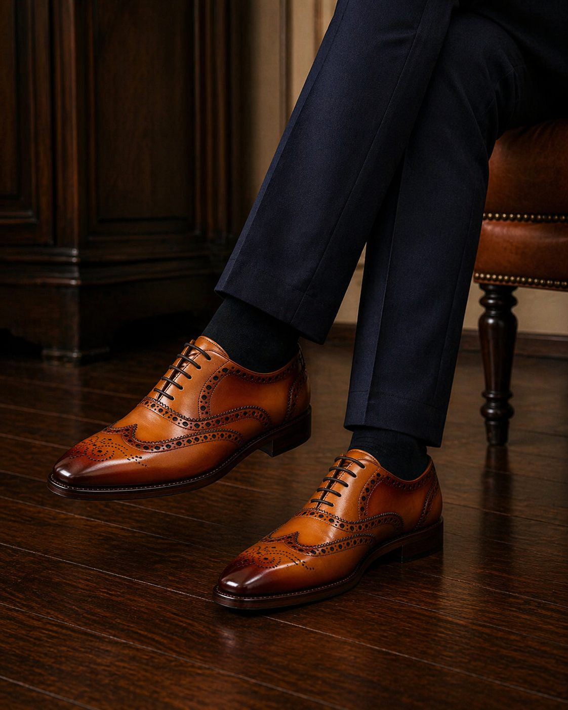 GODFATHER LACEUP | BROGUE TAN