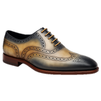 GUNMETAL LACEUP | TAN