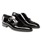 DEVIL MONK STRAP | PATENT BLACK